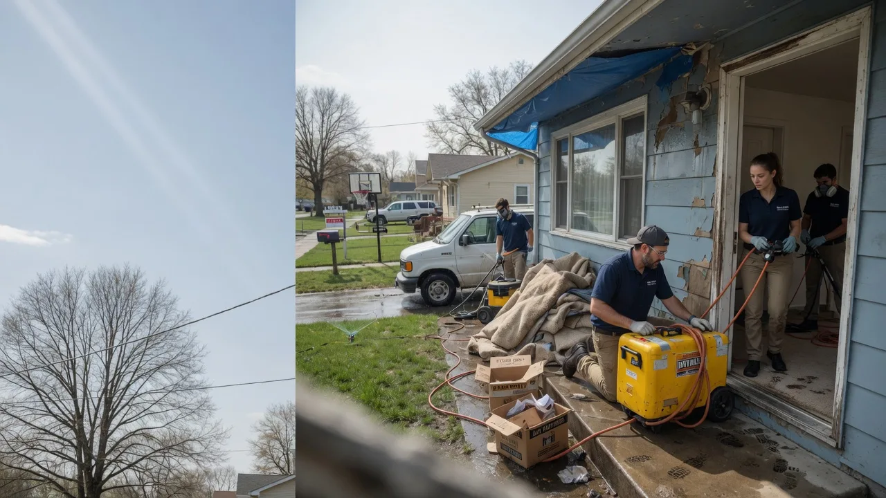 Basement Flood Cleanup in Leaf River, IL near me